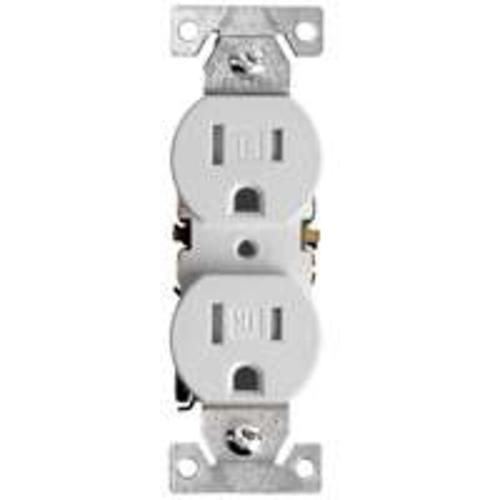 Cooper Wiring TR270W-BOX Tamper Resistant Duplex Receptacle, White