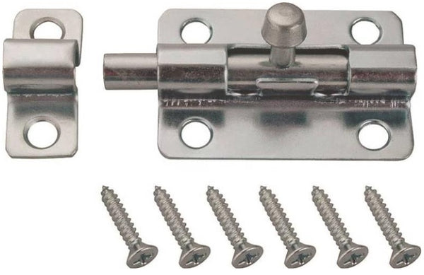 Prosource 20487ZCB-PS Steel Barrel Bolt, Zinc Plated, 5"