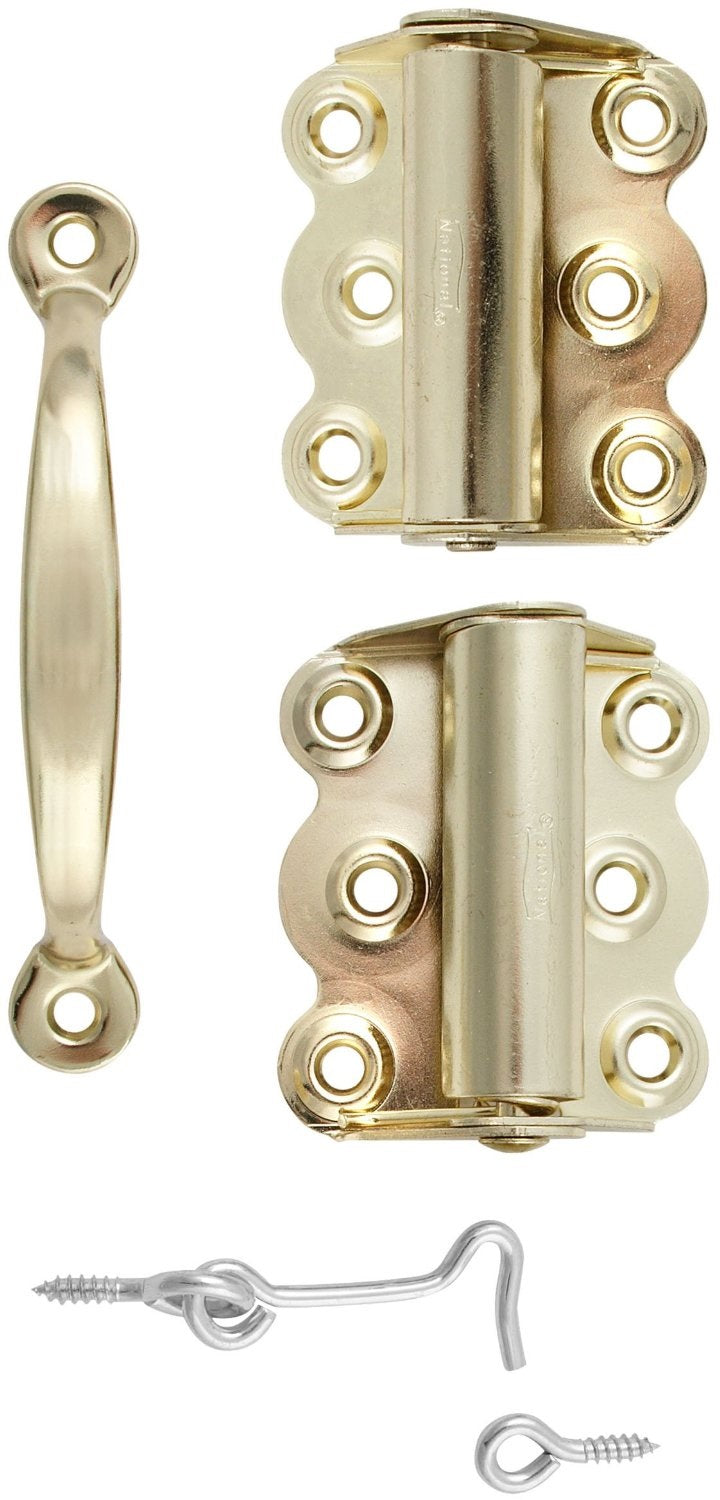 National Hardware N190-769 V92 Screen Door Set, Brass