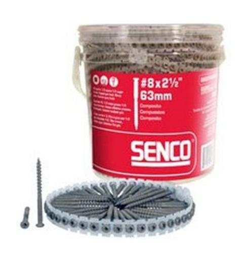 Senco 08S300W003 Cupped Square Head Screw, #8 x 3"