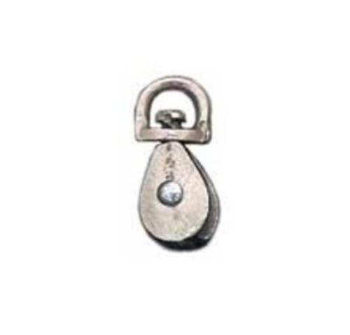Baron C-0173ZD-2 Single Swivel Eye Pulley 2", Nickel Plated