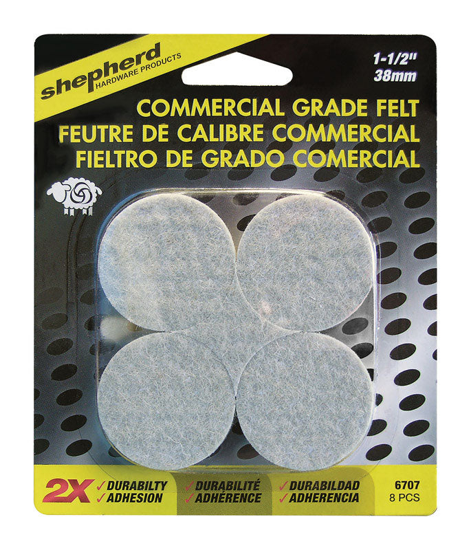 Shepherd Hardware 6707 Chair Glide, Felt, 1-1/2"