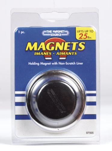 Master Magnetics 07505 Round Holding Magnet With Non Scratch Liner