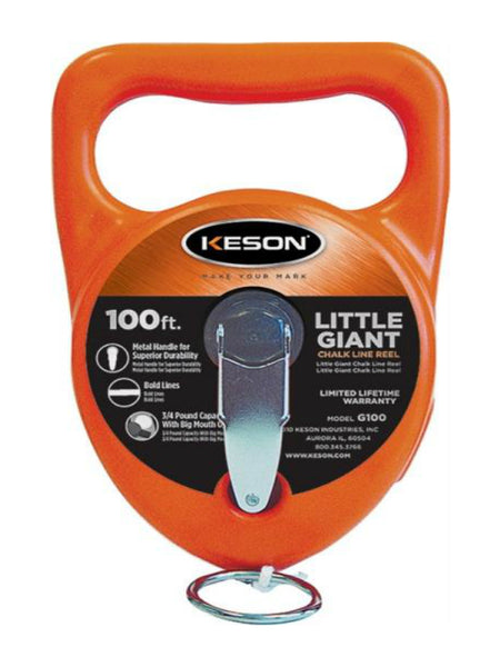 Keson Industries G100 Chalk Line Reel 100Ft