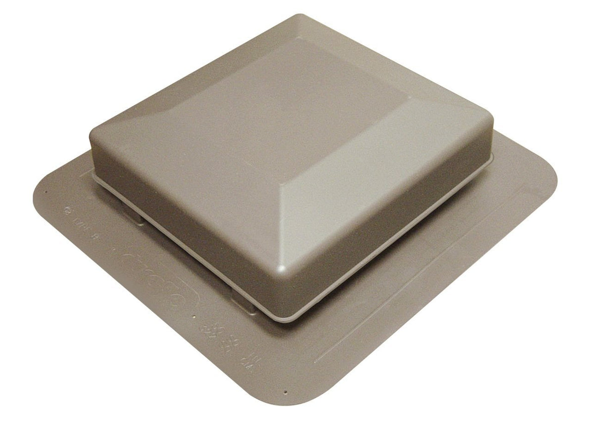 Duraflo 6050WW Square Top Roof Vent, Weatherwood