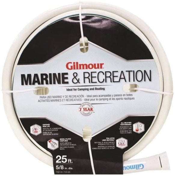 Gilmour 894251-1001 Marine & Recreation Garden Hose, 5/8" x 25&#039;