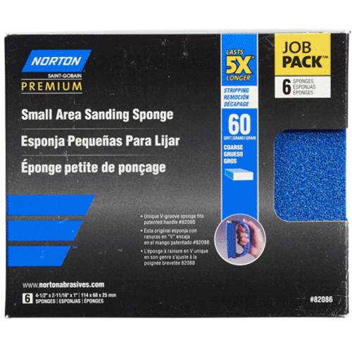 Norton 07660782086 5X Small Area Sanding Sponge Coarse, 60 Grit
