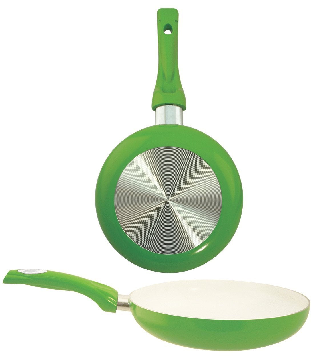 Euro-Ware 8124-GR Ceramic Coated Fry Pan, 9.5", Green