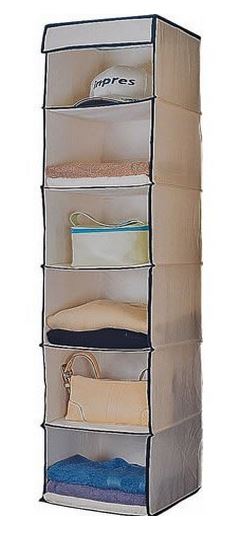 Simple Spaces C0126JF5000 Canvas Sweater Shelf, 6-Tier