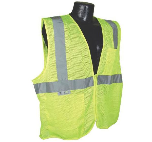 Radians SV2ZGM2X Class 2 Economy Mesh Safety Vest, 2X-Large