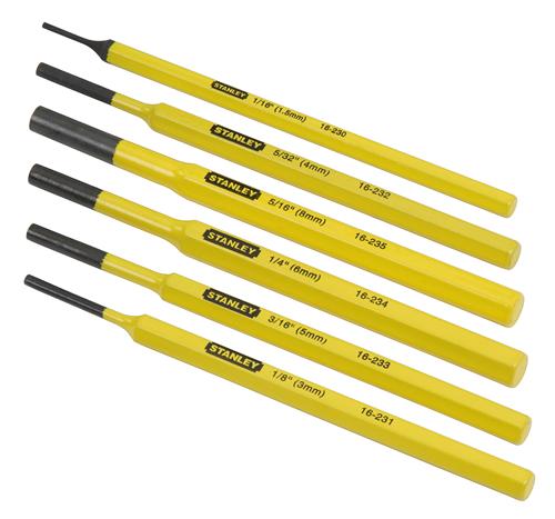 Stanley 16-226 Pin Punch Kit, 6 Piece