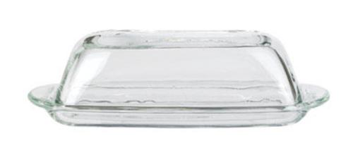 Anchor Hocking 64190A Presence Butter Dish With Cover Glass, 4" x 7.5"