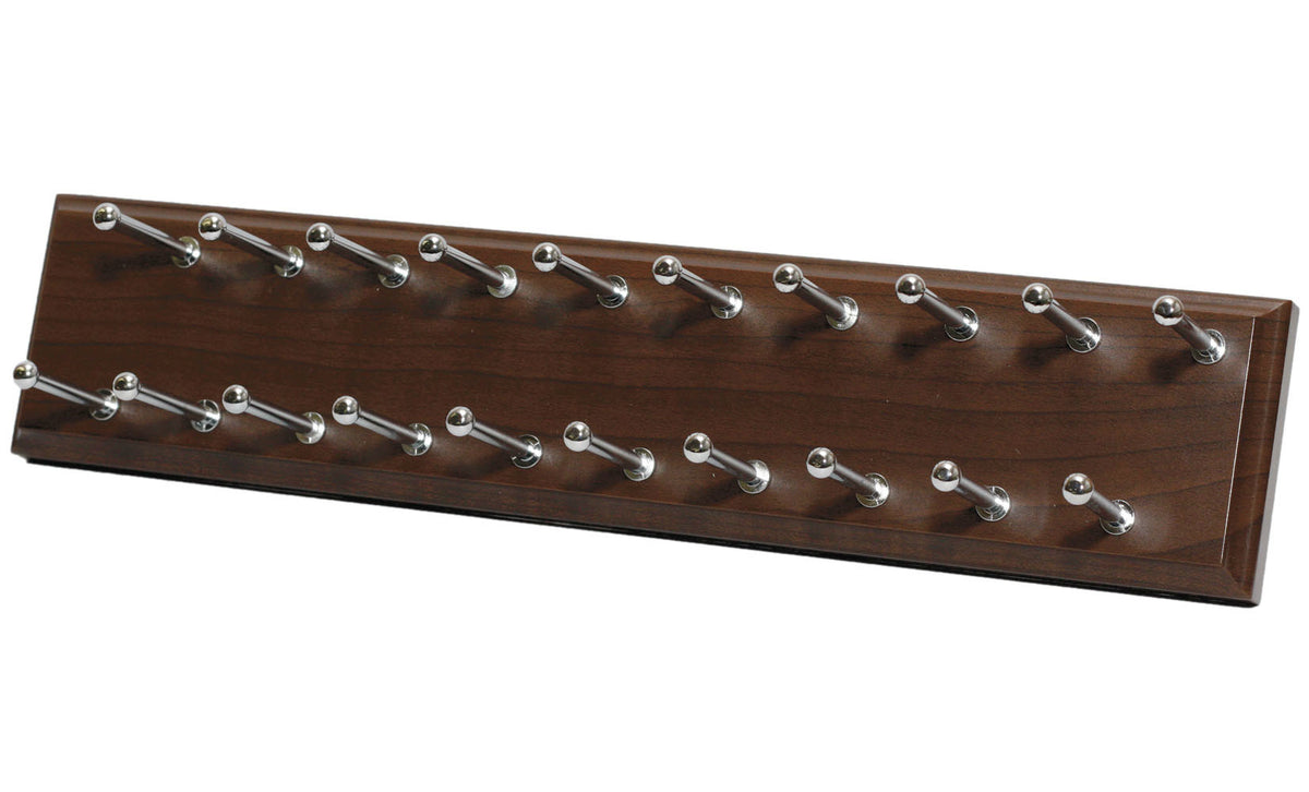 Easy Track RA1200-T Sliding Tie Rack, Truffle, 20 Hooks