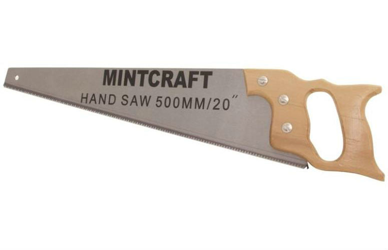 Mintcraft JLO-0813L Handsaw with Wood Handle, 20"