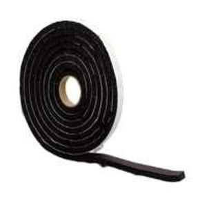 M-D Building 06619 Sponge Rubber Strip 3/8" x 1/2" x 10', Black