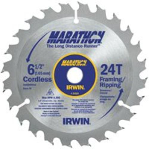 Irwin 24029 Circular Saw Blade, 6-1/2" x 24 Teeth