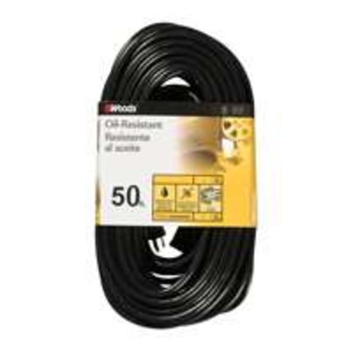 Coleman 982452 Oil Resistant Cord, 50&#039;, 14/3, Black
