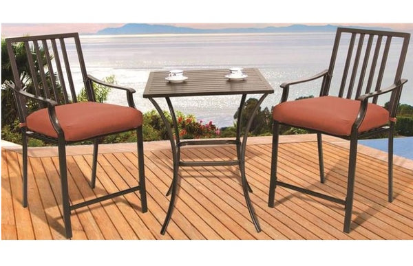 Seasonal Trends XD6308D13UO2J33CJ Cushioned Balcony Dining Set, 3 Piece