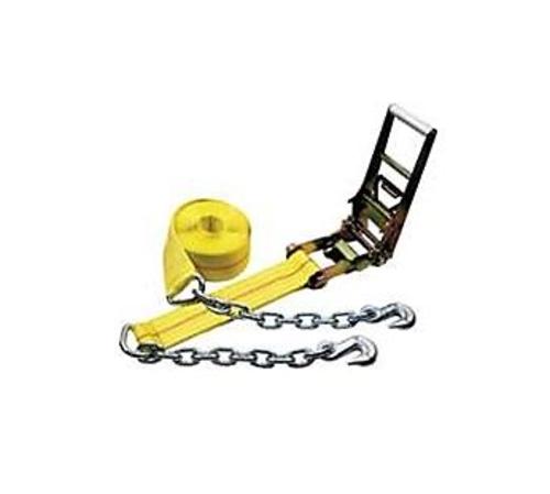 Ancra 45982-15 Ratchet Strap With Chain, 2" X 27&#039;