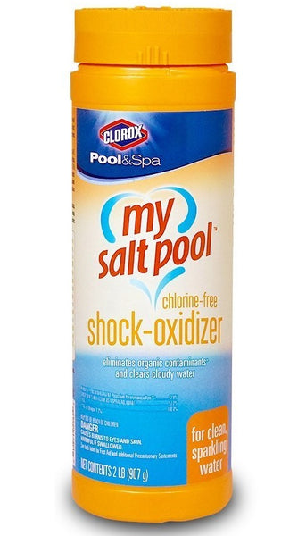 Clorox 80002CLX Pool&Spa My Salt Pool Chlorine-Free Shock Oxidizer, 2 Lbs
