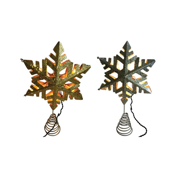 Santas Forest 19361 Pre-Lit Christmas Snowflake, 14 inch