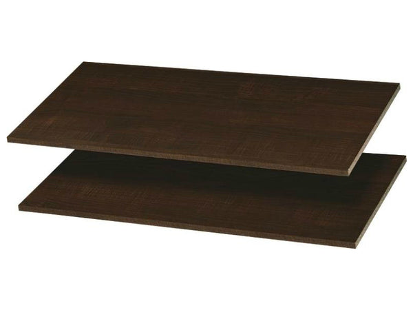 Easy Track RS1436-T Shelves, Truffle, 35" x 14" Deep, Set Of 2