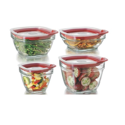 Rubbermaid 2856008 Easy Find Lid Food Storage Container Set, 8 Piece