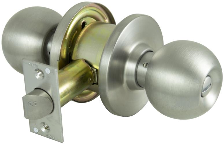 ProSource C361BV-PS Privacy Knobset, 2-3/8" - 2-3/4", Stainless Steel