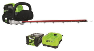 Greenworks 22372 Cordless Hedge Trimmer, 80 Volt