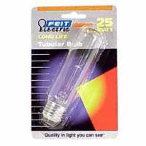 Feit Electric BP25T10 T10 Incandescent Tube Bulb, 25Watt, Clear