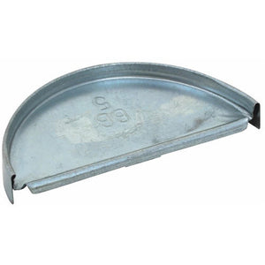Billy Penn 2616 Half Round End Cap,  5", Galvanized