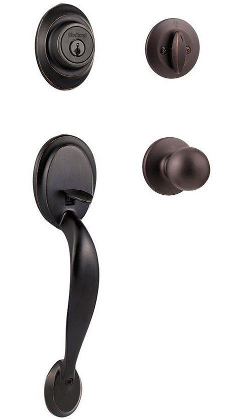 Kwikset 687DAXP SMT 11P Dakota Single Cylinder Handle Set, Venetian Bronze