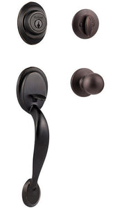 Kwikset 687DAXP SMT 11P Dakota Single Cylinder Handle Set, Venetian Bronze