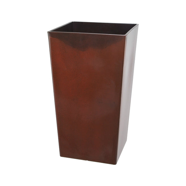 Landscapers Select PT-S066 Tall Square Rasin Planter, 12 Inch