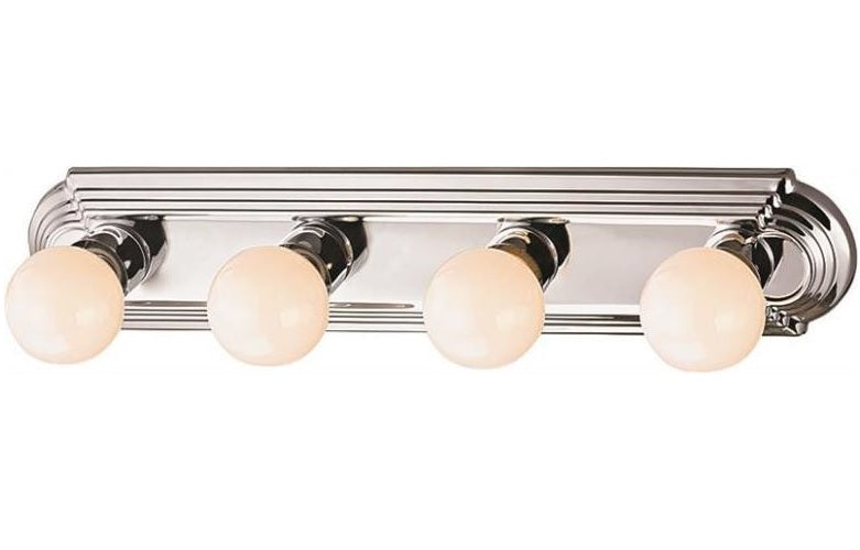 Boston Harbor 046044-CHROME Bathroom Lightbar, Polished Chrome