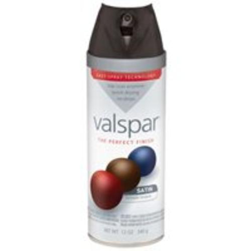 Valspar 85049 Twist Spray Paint, 12 Oz, Black Satin