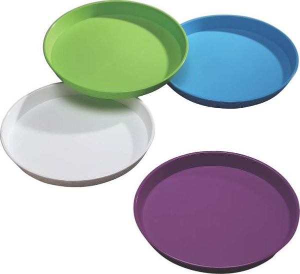 Arrow Plastic 00198 Round  Serving Tray, Assorted Colors,  15.75"