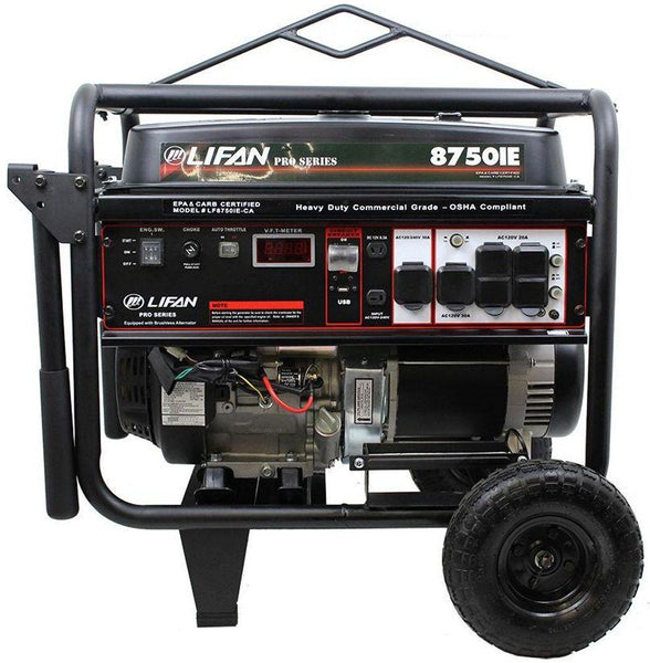 Lifan LF8750IE Pro-Series Gasoline Powered Electric Start Portable Generator
