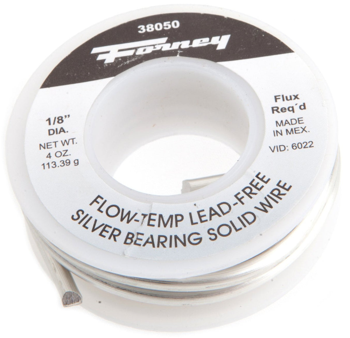 Forney 38050 Solder, 95/4 Flo-Temp, Lead Free, 1/8", 1/4 lbs