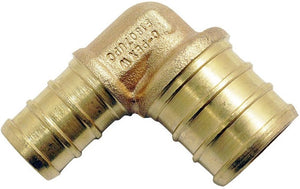 Apollo Valves CPXE1234 Brass PEX Elbow, 1/2" x 3/4"