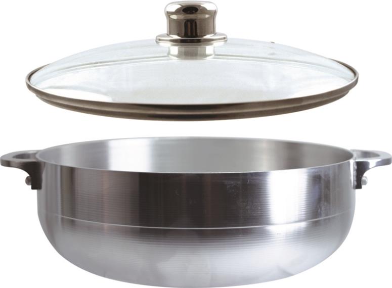 Dura-Kleen 97262#7 Eurohome Stock Pot, Aluminum Caldero, 4.75 Quart