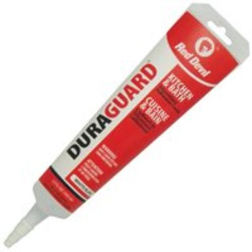 Red Devil 0119CA Duraguard Kitchen & Bath Acrylic Caulk, White, 5.5 Oz