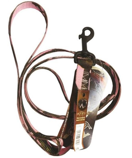 Scott Pet 2448PK72 Realtree Camouflage Adjustable Lead, 72", Pink