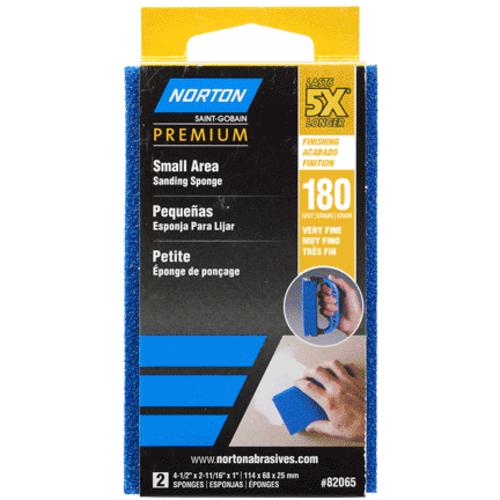 Norton 07660782065 5X Small Area Sanding Sponge Very Fine, 180 Grit