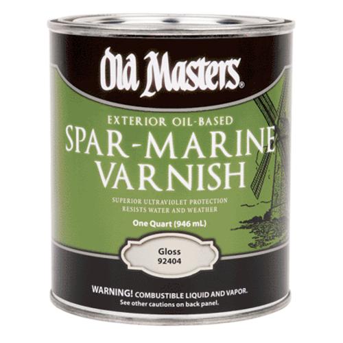 Old Masters 92304 Qt Spar-Marine Varnish Satin, Clear