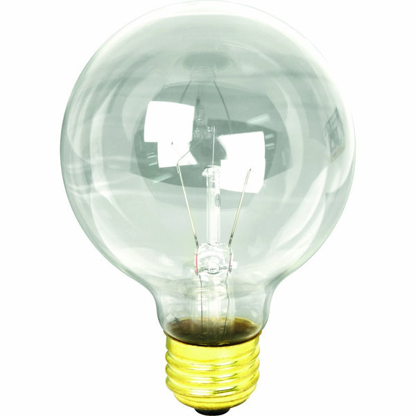 Feit Electric 40G25/MP-130 Incandescent Globe Bulb, 40 Watt, Clear, G25