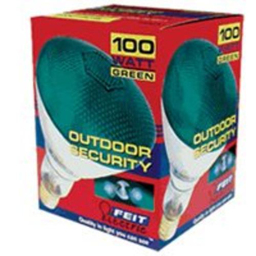 Feit Electric 100PAR/G/1 Par38 Incandescent Floodlight, 100W, Green
