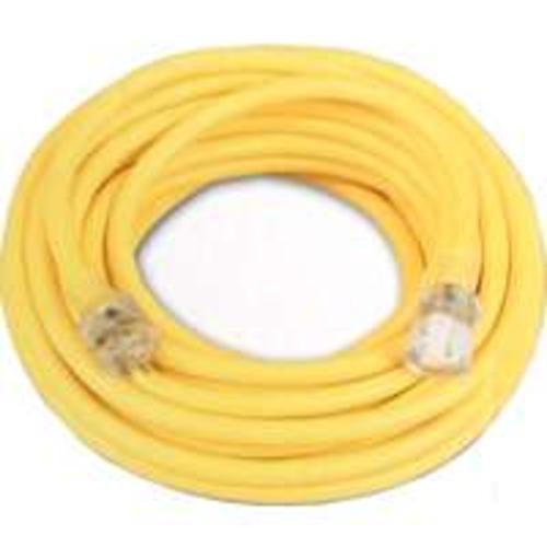 Coleman Cable 025878802 Extension Cord Outdoor, 125 Volt, 15 Amp, 12/3 X 25&#039;