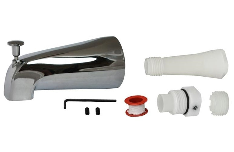 Plumb Pak PP825-35 Universal Tub Spout with Diverter, Chrome