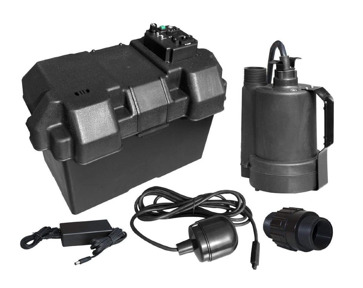 Superior Pump 92900 Thermoplastic Battery Back Up Sump Pump, 12 Volts